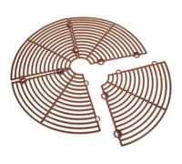 Tofficu 3 Ensembles Couvercle de Pot de Fleurs Grillagé Abs Marron