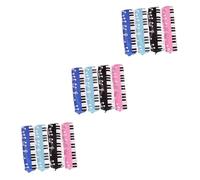 Tofficu 3 Ensembles Étui À Stylo Carré Piano Cartable Trousse À Crayons De Dessin Animé en Tissu Oxford Pochette pour Stylo Note De Musique À Crayons Étudiants 4 Pièces * 3