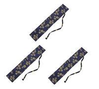 Tofficu 3 Pièces de rangement en tissu manchon de couverture d'éventail à main sacs de rangement pour ventilateurs pochette rangement pochette de rangement support de ventilateur
