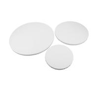 Tofficu 3 Pièces Lot de Toiles Rondes Coton Châssis Tendus pour Peinture à Huile Surface Texturée Fine Cadres Stables pour Artistes et Expositions