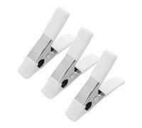 Tofficu 3 Pièces Pinces à Ressorts Lourdes avec Protection PVC Antidérapante Lot pour Menuiserie Clips Robustes pour Fond et Tissus Délicats