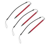 Tofficu 3 pièces Stylets Capacitifs Haute Précision avec Grip Antidérapant et Corde Ressort Rouge pour Écrans Tactiles sans Batterie Stylet Résistif pour Pos PDA