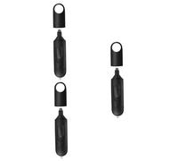 Tofficu 3 Pièces Stylo Pratique Pousseur de Bouton Ascenseur Sans Contact Noir Outil de Ouverture de Porte pour Bureau Voyage et Publics
