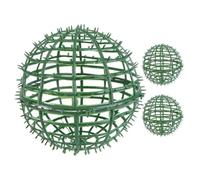 Tofficu 3 Pièces Support à Boules Topiaires en Plastique Vert pour Jardin | Cadre pour Composition de Fleur, Usage Facile et Fiable, Design Élégant, pour Décorations de Jardin