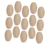 Tofficu 30 pièces Perles Ovales Naturel Grandes Perles à pour Bracelets DIY Décoration Guirlande
