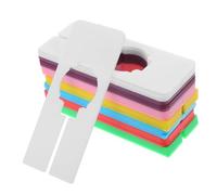 Tofficu 35 Pièces Étiquettes de Réutilisables pour Séparateurs de Penderie Diviseurs Rectangulaires pour Vêtements Organisateurs de Placard Adaptés Aux Barres de Assortiment de Couleurs