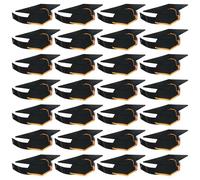 Tofficu 36 Chapeaux de Diplômés en Papier Noir Léger Large Bord, Maintien de Forme, Design Classique Élégant pour Cérémonies de Remise de Diplômes en Maternelle