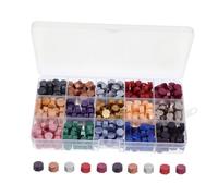 Tofficu 375 pièces Kit de Perles de Cire à Cacheter pour pour Lettres Enveloppes Mariage et Décoration DIY
