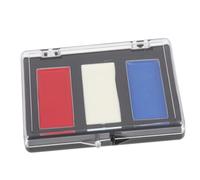 Tofficu 3pièces Accessoires Rouge Blanc Et Bleu Peinture Gâteau De Peinture Pour Visage Adulte Visage Sans Danger
