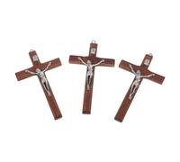 Tofficu 3pièces Lot De Pendentifs Croix Breloques Décoratives Pour Fabrication De Colliers Bijoux Style Religieux Chrétien