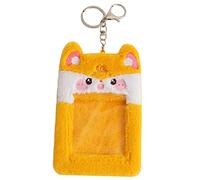 Tofficu 3pièces Porte-Cartes Peluche Kawaii Étui Transparent pour Cartes De Transport Photos Et Identités Décorative Compacte avec pour Clés Design De Grenouille Et Renard