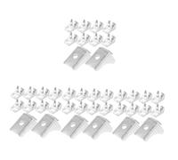 Tofficu 4 Ensembles Clips De Support pour Étagères Accessoires pour Armoires De Cuisine Bibliothèques Solides Durables 10 Pièces * 4