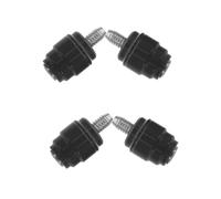 Tofficu 4 Ensembles Insert Olive de Frein à Disque Hydraulique pour Vélo Aiguille D'huile, Alliage D'aluminium Noir, Installation Rapide et Étanchéité D'huile pour Système de Freinage