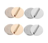 Tofficu 4 Paires Broche Magnétique pour Vêtements Fermoirs Magnétiques Robustes et Réutilisables Convertisseur de Broche Métal Support Aimanté pour Broches et Or Fixation Sûre et