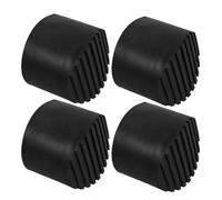 Tofficu 4 Patins en Caoutchouc Antidérapants pour Pieds D’échelle Extensible Ø64 Mm, Protection Solide des Sols, Adaptables aux Escabeaux et Échelles Pliables, Accessoires Sécurisés