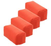 Tofficu 4 Pièces Applicateur Tampon en Éponge Haute Densité Microstructure | Compatible Toutes Cires, Finition sans Rayure, Faible Résidu de Fibres, Livré Chiffon Velours Cristal