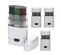 Tofficu 4 Pièces Bâton de Peinture Camouflage Visage Marron, Noir et Vert, | Application Facile, Sûr Peau, S’enlève Eau ou Tissu, pour Cosplay et Sports