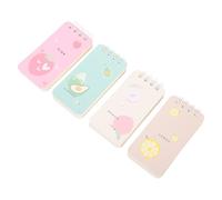 Tofficu 4 pièces Bloc Notes Fruit Mini Cahier de Dessin Portable pour Garçon Fille à Dessin Multi Accessoire Créatif pour