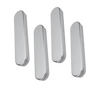 Tofficu 4 Pièces Boîte à Crayons Tôle pour Étudiants Robuste et Portable Rangement Pratique pour Fournitures Scolaires Set de Étuis Argentés