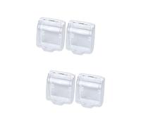 Tofficu 4 Pièces Cache Sonnette Extérieur Transparent Étanche Abs Protection Pluie avec Emplacement Étiquette pour Interphone Mural
