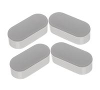 Tofficu 4 pièces Lot de de Rehausseur pour Abattant Wc Coussinets Adhésifs Amortisseurs Antidérapants Protection Siège de Toilette Confortable et Stable