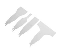 Tofficu 4 pièces Lot de Lames de Remplacement Acier Inoxydable pour Racloir Scie Alternative Outil de Nettoyage Polyvalent pour Éliminer Colle et Ciment Compatible avec Scies Réciproques