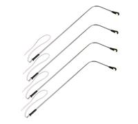 Tofficu 4 pièces Lot de Mini Lampadaires pour Maquettes Éclairage Miniature Acier Inoxydable et Décoration de Jardin et Table de Sable DIY Modèle de Lampadaire Urbain Sécurisé et