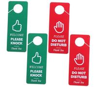 Tofficu 4 pièces Lot de Panneaux de Porte Feutre Do Not Disturb et Please Knock Design Moderne et Élégant pour Bureaux Maison Cours Ligne et Réunions Signalisation de Porte de Chambre