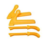 Tofficu 4 Pièces Mangeur d'alimentation travail du trousse outil poussoir à poussoir en Jaune