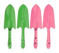 Tofficu 4 Pièces Petite Pelle de Jardin Fer avec Poignée Ergonomique Truelle de Jardinage pour Creuser la Terre Outil Léger pour Plantation et Entretien Extérieur