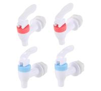 Tofficu 4 pièces Plastique pour Distributeur Lot de Interrupteur Chaud et Froid avec Contrôle de Débit de Rechange pour Distributeurs de Remplacement Rouge et Bleu