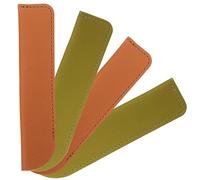 Tofficu 4 Pièces plumier Fournitures Stylo Rouge Stockage des marqueurs Titulaire The Office Merchandise bureautique Fourniture Pochette pour Stylo Plume Pochette pour Stylo à Bille Cuir