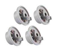 Tofficu 4 Pièces Roues pour lave-vaisselle pièces de rechange Remplacement de pièces roues de lave-vaisselle roulette plat roue du panier inférieur rouleau pour lave-vaisselle Plastique