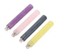 Tofficu 4 Pièces Stylo de Décoration D'ongles Pointe Fleur à Cinq Pétales et Embouts Interchangeables en Acrylique pour Nail Art Salon ou DIY