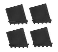 Tofficu 4 Pièces tapis Patins antidérapants pour échelle Accessoires pour échelle de pieds d'échelle repose-pieds pour escabeau non patins d'échelle tampon en caoutchouc Black