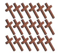 Tofficu 40 Pièces Pendentifs Petites Croix Décoratives en Bois Rustiques Croix pour Créations Artisanales DIY pour Mur et Bijoux Uniques