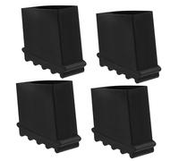 Tofficu 4Pcs Embouts Escabeau en Caoutchouc, Patins AntidéRapants pour ÉChelle, Couvre-Pieds D'ÉChelle Polyvalents, Accessoires De SéCurité pour Maison Et Jardin, Noir