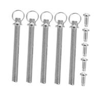Tofficu 5 Ensembles Accessoires de Réparation pour Éventails Pliants de Rivets et Écrous Métalliques pour Restauration de Ventilateurs Papier et Fixations pour Bricolage