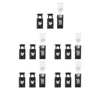 Tofficu 5 Ensembles Butées de Drapeau de Jardin en Caoutchouc Noir avec Clips Anti-Vent Robustes pour Usage Personnel et Divers Emplacements, Accessoires Solides pour Mât de Drapeau