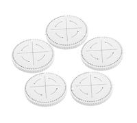 Tofficu 5 pièces Disque de Rond Fentes Planche à Bracelet Portable Épaissie Outil Précis pour Kit Fabrication Bracelet Tressé Multibrins Adapté DIY Macramé et Bijoux Artisanaux