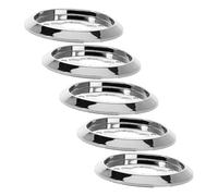 Tofficu 5 Pièces Lot de Bases de Bouton pour Cuisinière à Gaz Abs Électroplaqué Support de Manette Rotative Plastique pour Plaque de Cuisson et Four de Cuisine Remplacement Facile et