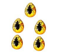Tofficu 5 Pièces Pendentif Résine Ambrée avec Insecte Décoration Unique Naturel pour Diy pour Colliers Bracelets Accessoires Créatifs