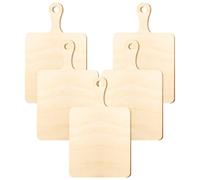 Tofficu 5 PièCes Planche À DéCouper En Bois Brut Jouet De DéCoration Artisanale Mini Planche Diy Pour CréAtivité Et Imagination Beige 23 X 14 X 0.3 Cm