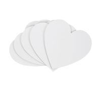 Tofficu 5 Pièces Planche à Dessin Coton Épaisse Forme Cœur pour Peinture à Huile Acrylique et Tempera Support Artistique Portable et Stable pour Étudiants et Amateurs