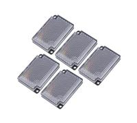 Tofficu 5 Pièces Réflecteur Rétro Réfléchissant Carré pour Capteurs Photoélectriques Panneau Durable Facile à Installer pour Sécurité Routière et Chantiers