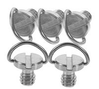 Tofficu 5 pièces Vis Fixation Pouce pour Trépied Caméra avec Anneau D Compatible Appareils Photo et Accessoires Résistantes Corrosion et Faciles à Utiliser
