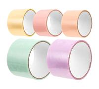 Tofficu 5 rouleaux Rubans Adhésifs Colorés pour Création de Boules Adhésives de Bande Transparente et Ludique pour Garçon Fille Facile à Utiliser et Stress