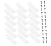 Tofficu 50 ensembles Transparent Plastic Non-slip Drawer Stops With Screws For Furniture Repair Dresser Tracks And Drawer Slide Stabilizers