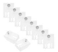 Tofficu 50 Pièces Accessoire de Rail pour Rideaux à Poulie Latérale | Montage Rapide sans Perçage, Système Silencieux Optimisé, pour Bureaux et Home Offices, Usage Fenêtres