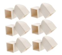 Tofficu 50 Pièces Chapeau de Protection Garde-Corps rambarde Bouchons de clôture couvertures de Garde-Corps Chapeaux de Poteau de barrière de PVC Poste de clôture Plastique Blanche